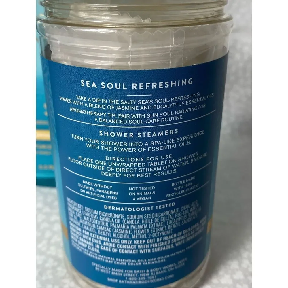 Bath and Body Works SEA SOUL REFRESHING JASMINE + EUCALYPTUS Aromatherapy 4 pc